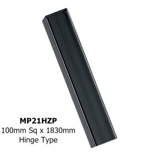 (MP21HZP) 100mm Sq x 1830mm, Flat Top, Hinge, Concrete-In
