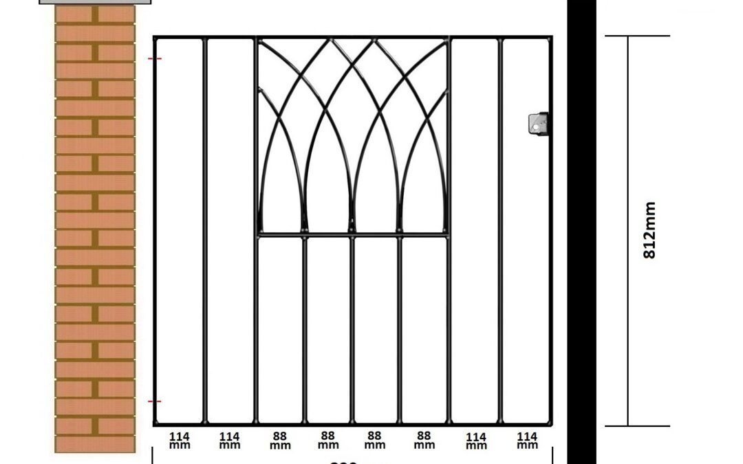 (ABZP33) 991mm (3’3″) GAP x 812mm (2’8″) HIGH