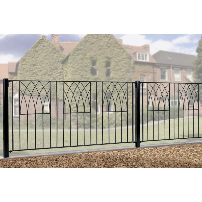 Abbey Modern Fence Metal Fencing Panel 812mm High
