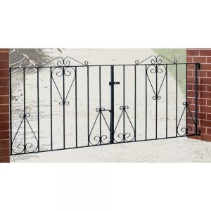 Classic metal driveway gates garden solid iron