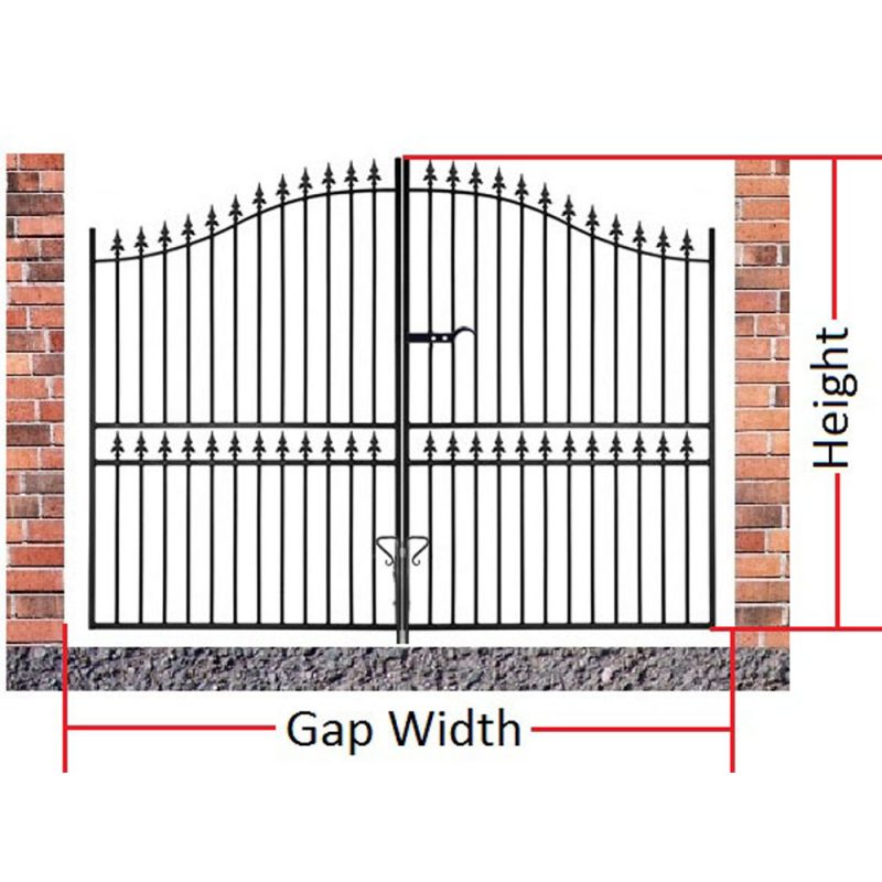 Corfe Tall Split Bow Double Gate Diagram 002 1