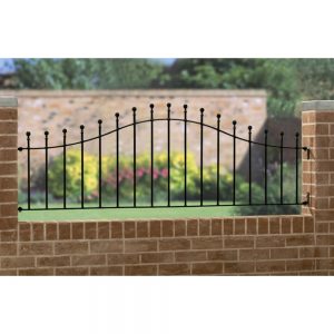 Manor Ball Top Arched Metal Railing Panel 625mm High