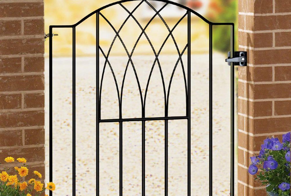 Abbey-Verona Low Bow Top Metal Garden Gate 942mm High Quality