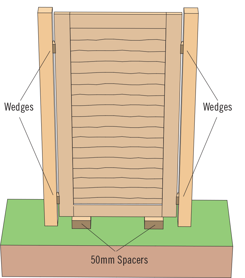 burbage iron craft how to hang a timber gate 04