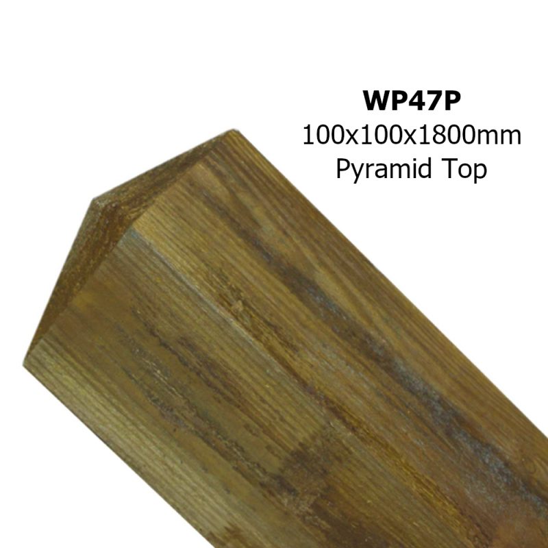 (WP47P) Pyramid Top 100x100x1800mm