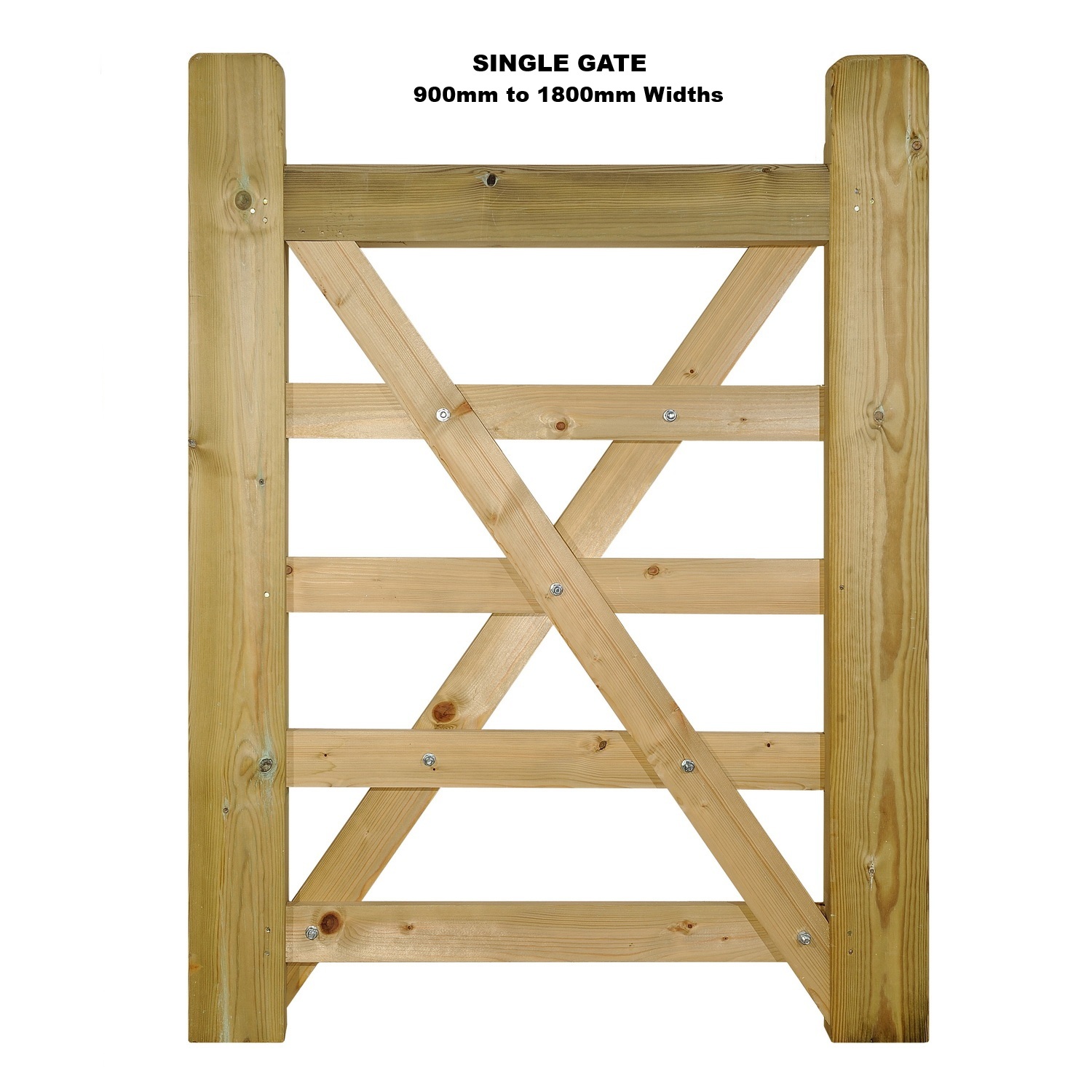 Evington 5 Bar Field / Farm Style Wooden Gate 2 Evington 5 Bar Field / Farm Style Wooden Gate