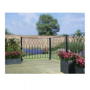 Nova Metal Garden Decking Fence Panel