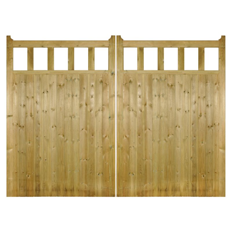 Quorn Wooden Driveway Garden Gates 1800mm High