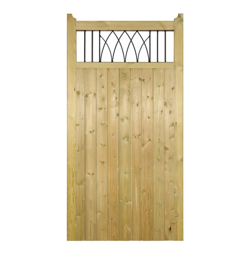 Windsor Tall Single Wooden Garden Gate