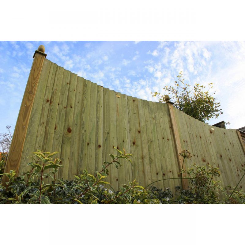 Featherboard Concave Fence Panels