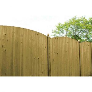 Featherboard Convex Fence Panels