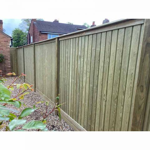 Flat Top Tongue And Groove Fence Panels - Burbage Iron Craft