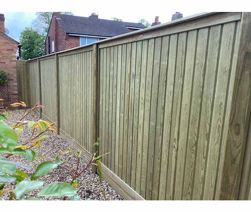 Flat Top Tongue And Groove Fence Panels